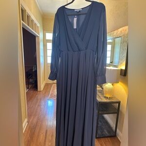 Baltic Born long sleeve maxi dress, never worn with tags